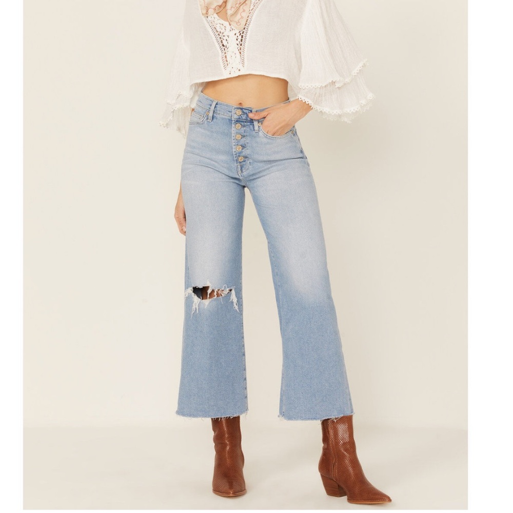 7 FOR ALL MANKIND WOMEN'S LUXE VINTAGE ULTRA HIGH RISE CROPPED JO